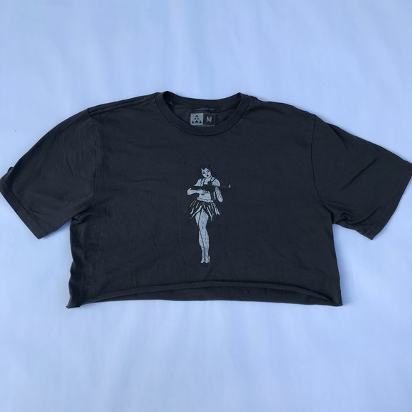 MagPul Grey Armed Woman Crop Top - Picture 4 of 7